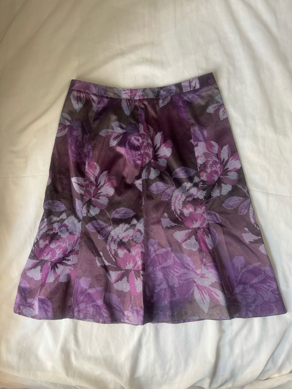 East 5th Size 10 A-Line Formal Purple Rose Womens Vintage Skirt Career EUC y2k